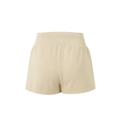 DIANA VEVINA Cubic Toothbrush Embroidery Knit Shorts