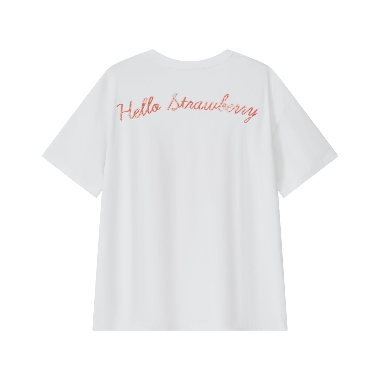 Sofitte Strawberry Pearl Printed Tee White