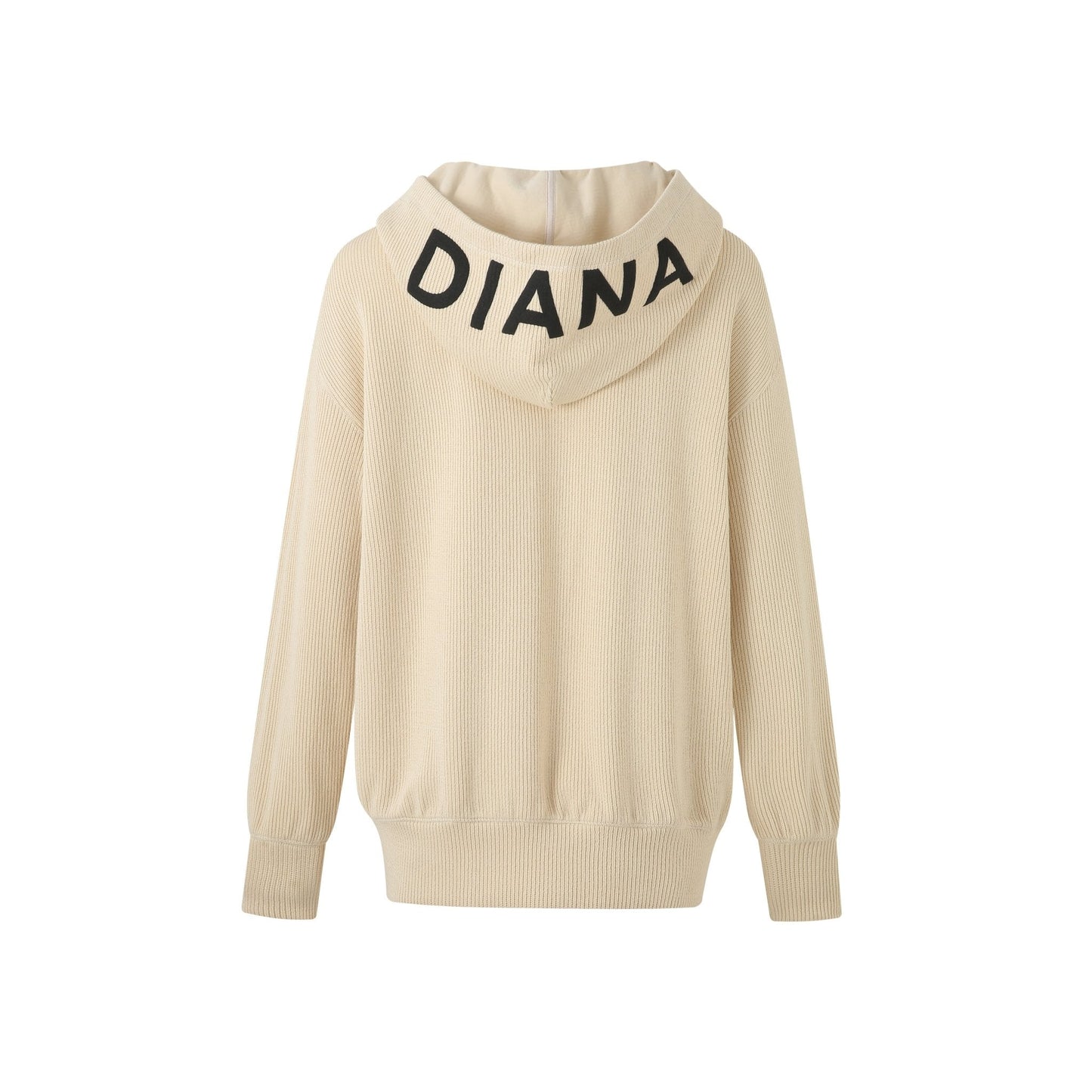 DIANA VEVINA Fake Two Logo Hooded Sweatshirt