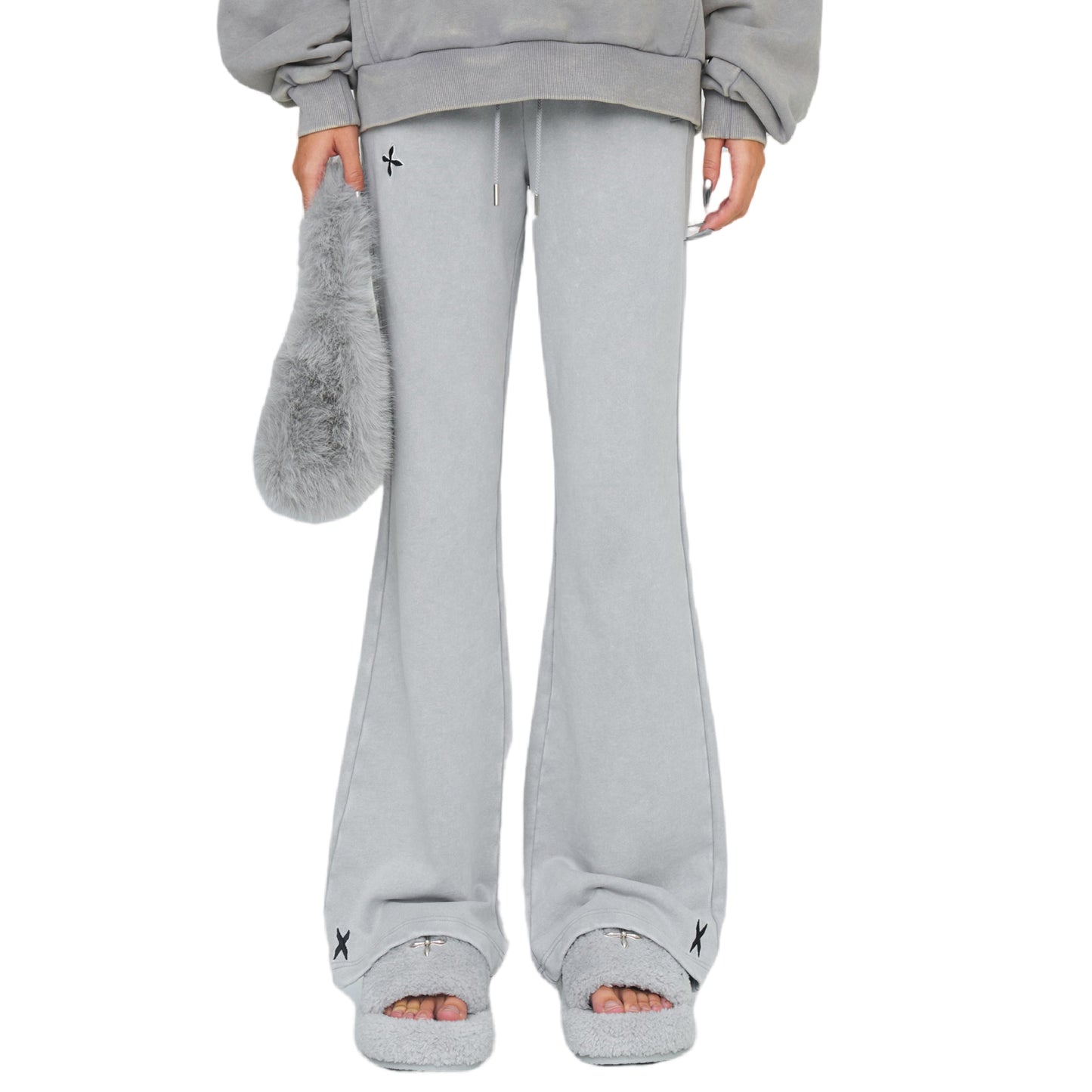 SMFK FUTURE Classic Flared Sweatpants In Gray