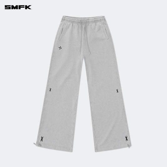 SMFK FUTURE Classic Wide-leg Sweatpants In Gray