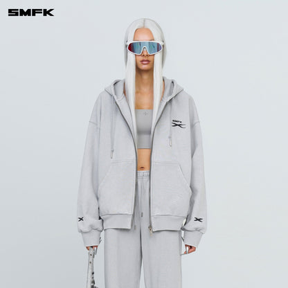 SMFK FUTURE Classic Wide-leg Sweatpants In Gray