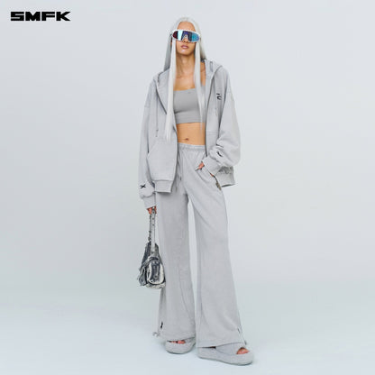 SMFK FUTURE Classic Wide-leg Sweatpants In Gray