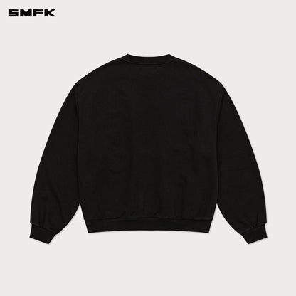 SMFK FUTURE DNA Chain Racing Oversize Sweatshirt Black