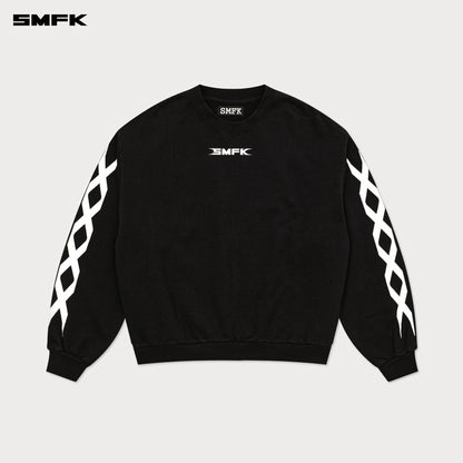 SMFK FUTURE DNA Chain Racing Oversize Sweatshirt Black