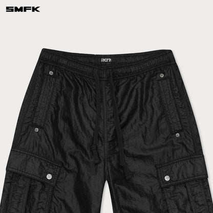 SMFK FUTURE Lightning Wide-Leg Track Pants in Black