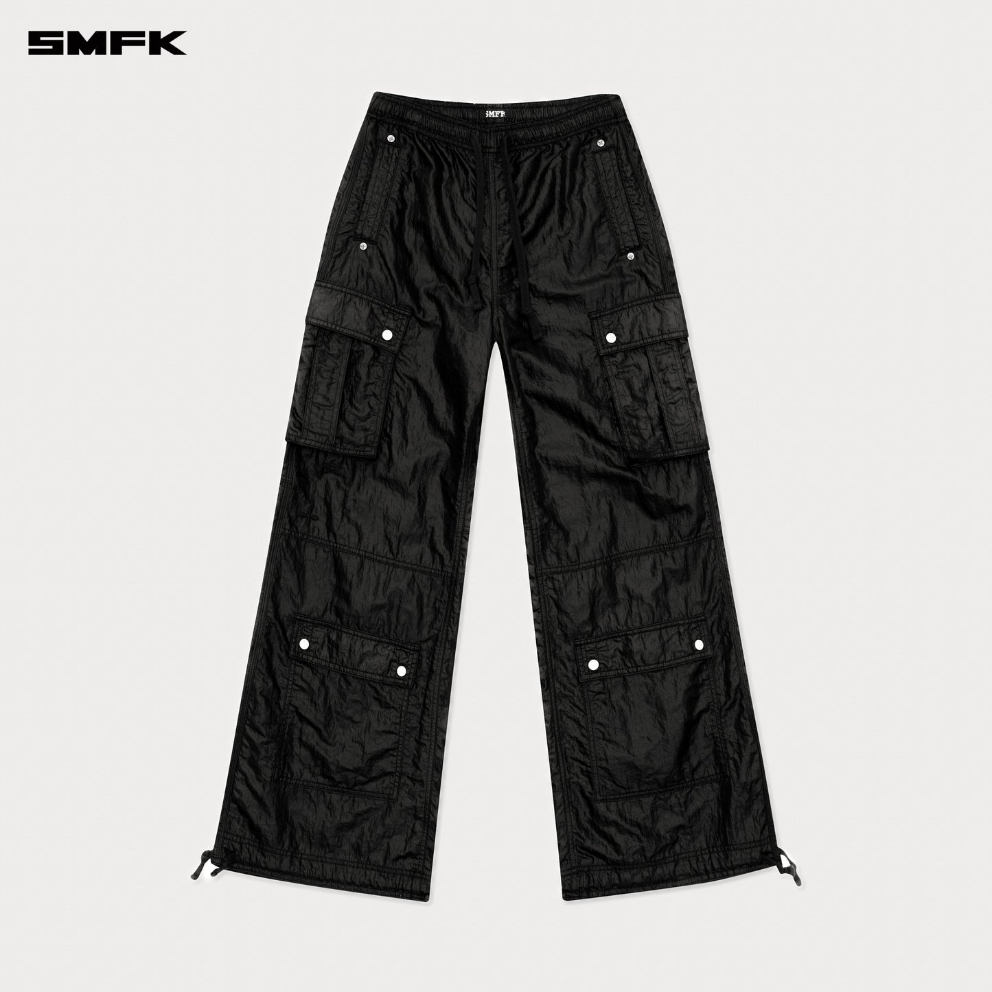 SMFK FUTURE Lightning Wide-Leg Track Pants in Black