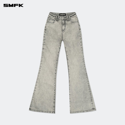 SMFK FUTURE Mirage Gray Nebula Stretch-flared Jeans