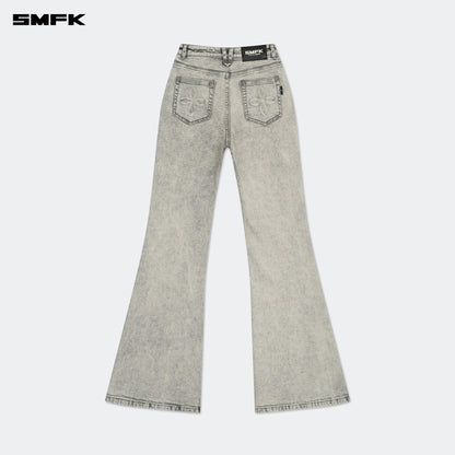 SMFK FUTURE Mirage Gray Nebula Stretch-flared Jeans