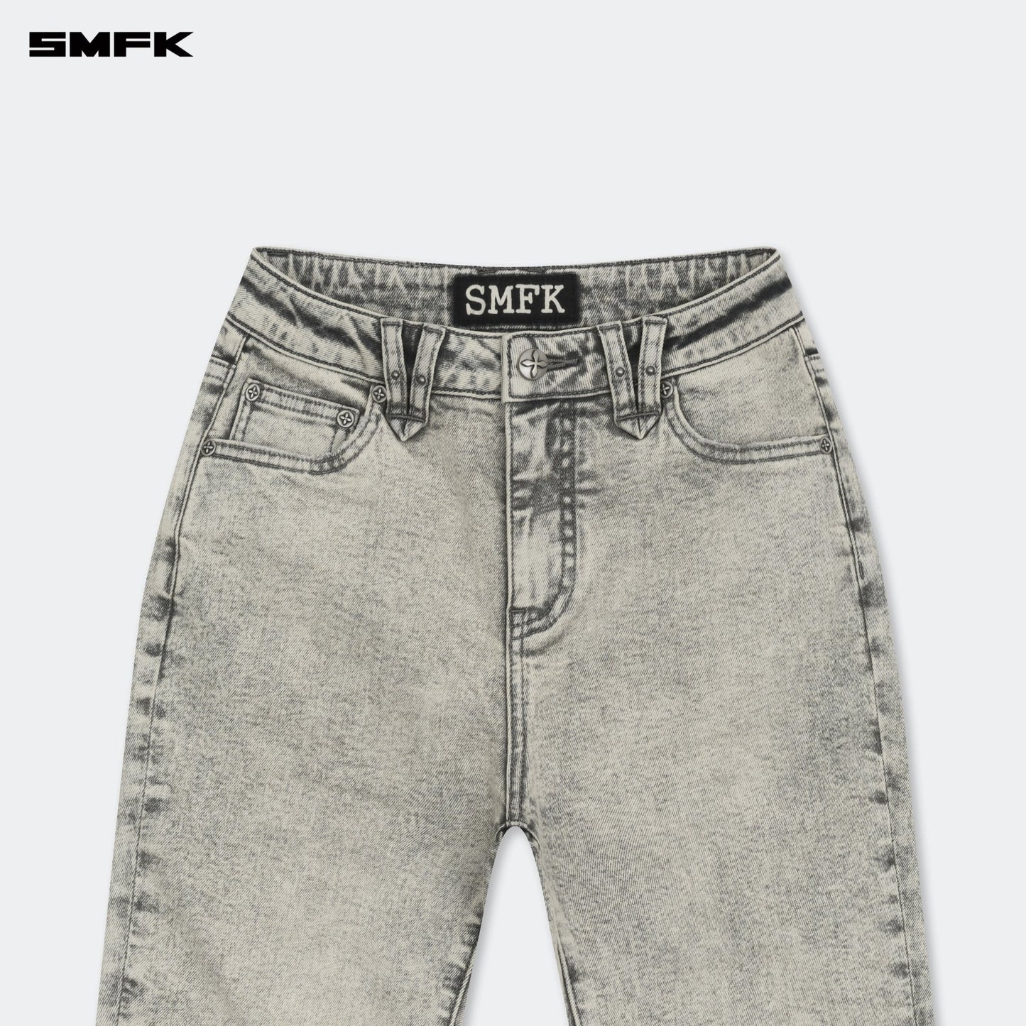 SMFK FUTURE Mirage Gray Nebula Stretch-flared Jeans