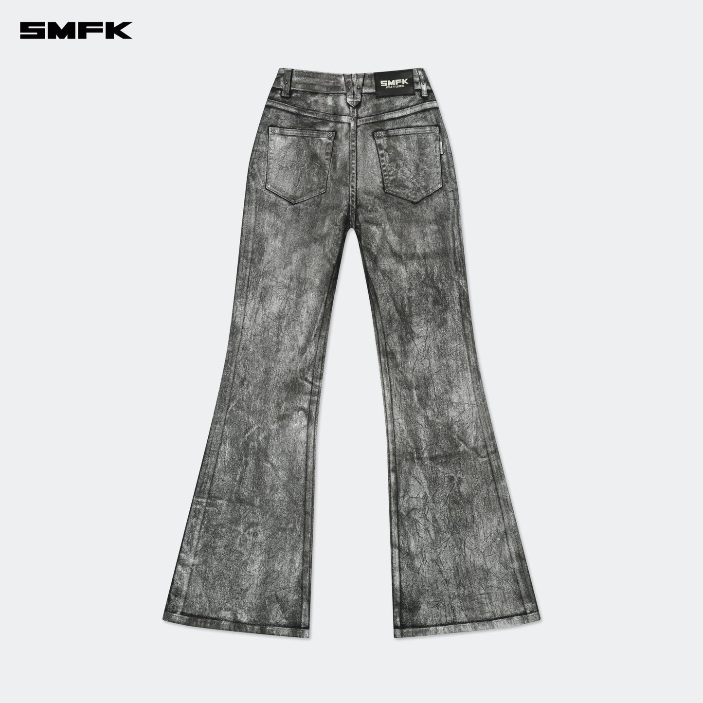 SMFK FUTURE Mirage Silver Nebula Stretch-flared Jeans