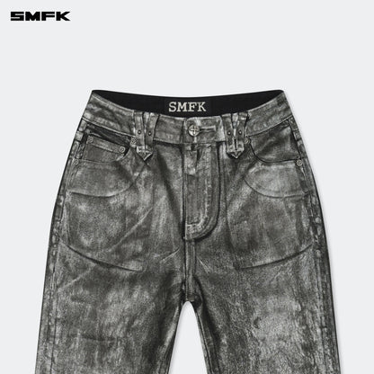 SMFK FUTURE Mirage Silver Nebula Stretch-flared Jeans