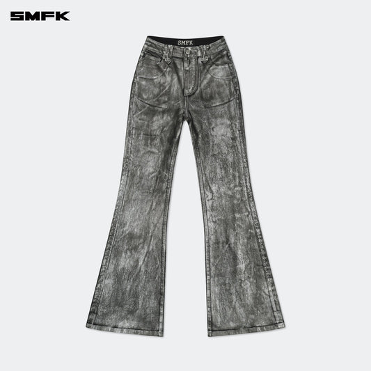 SMFK FUTURE Mirage Silver Nebula Stretch-flared Jeans