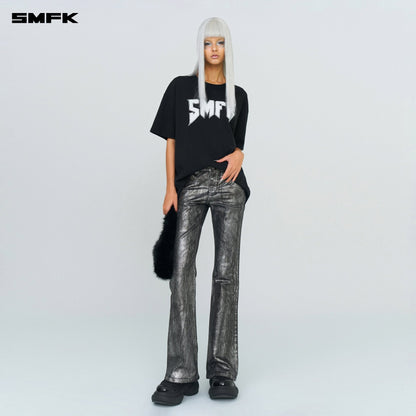 SMFK FUTURE Mirage Silver Nebula Stretch-flared Jeans