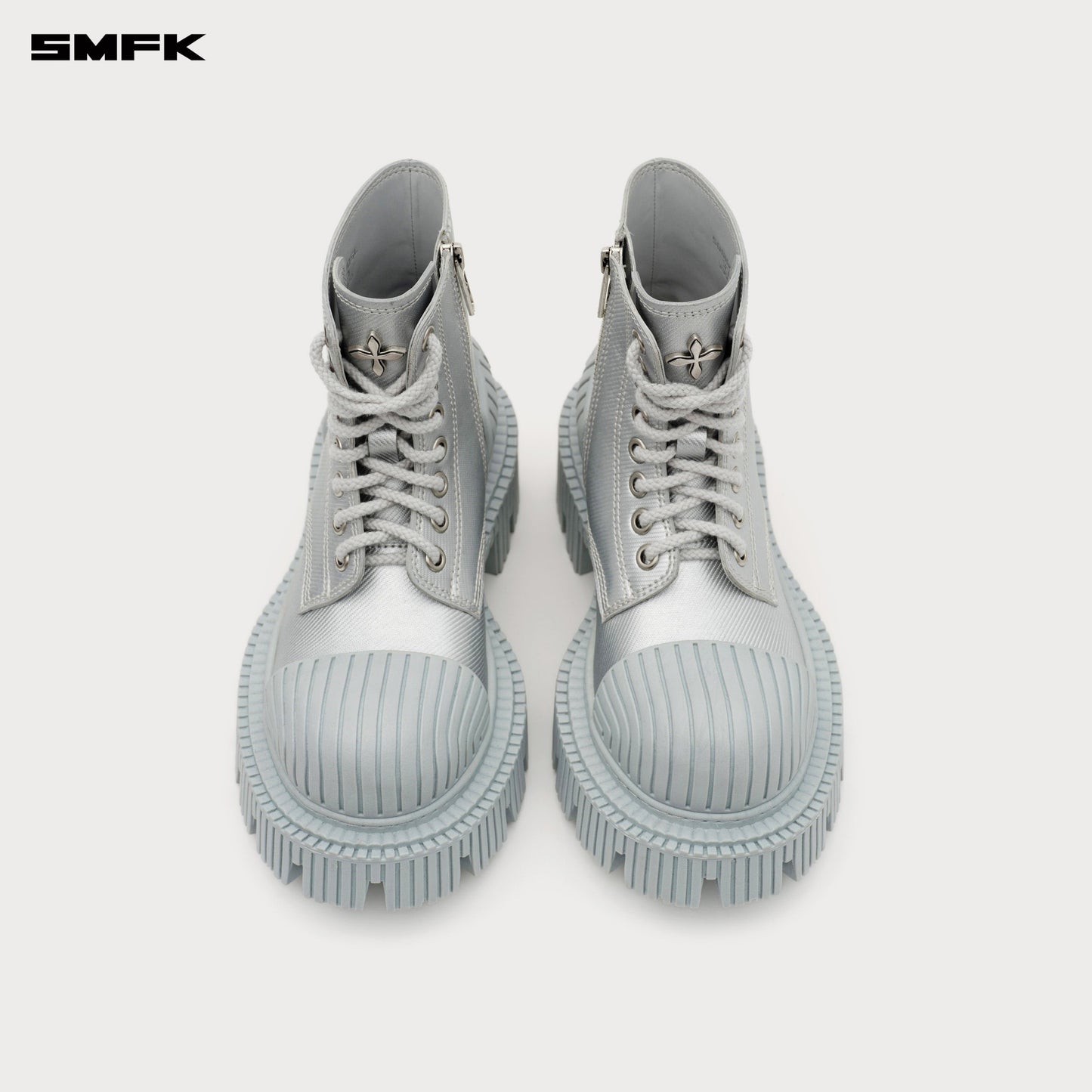 SMFK FUTURE RIPPLE Motorcycle Boots in Silver