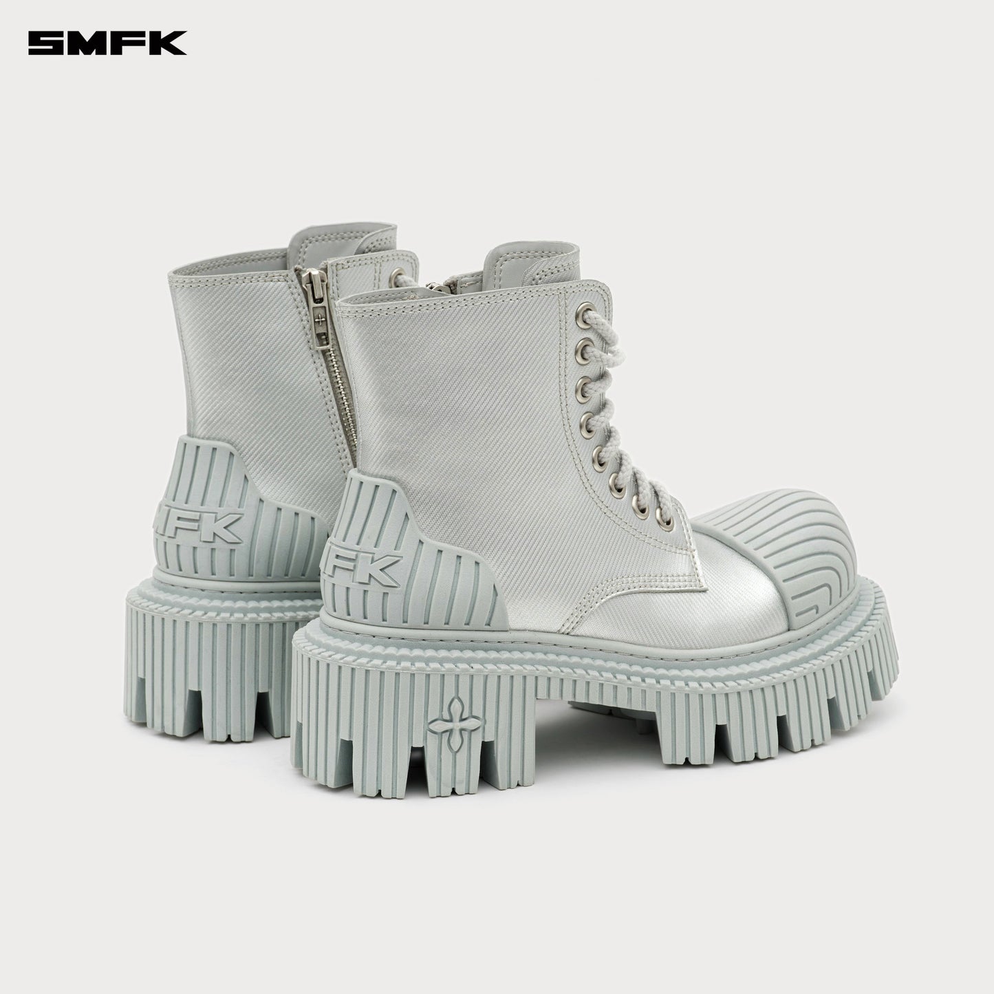 SMFK FUTURE RIPPLE Motorcycle Boots in Silver