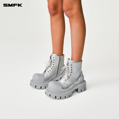 SMFK FUTURE RIPPLE Motorcycle Boots in Silver