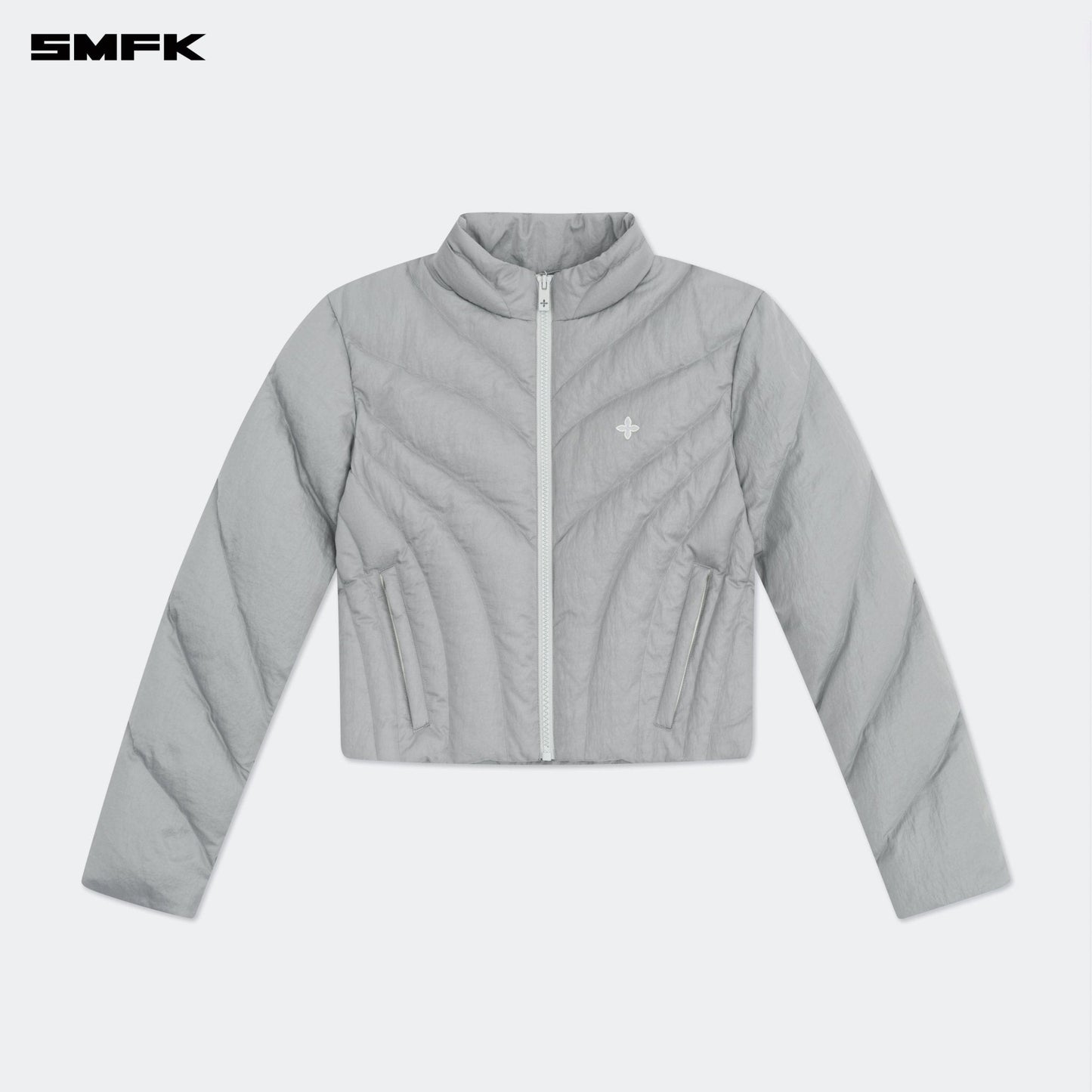 SMFK FUTURE Storm Down Puff Jacket In Gray