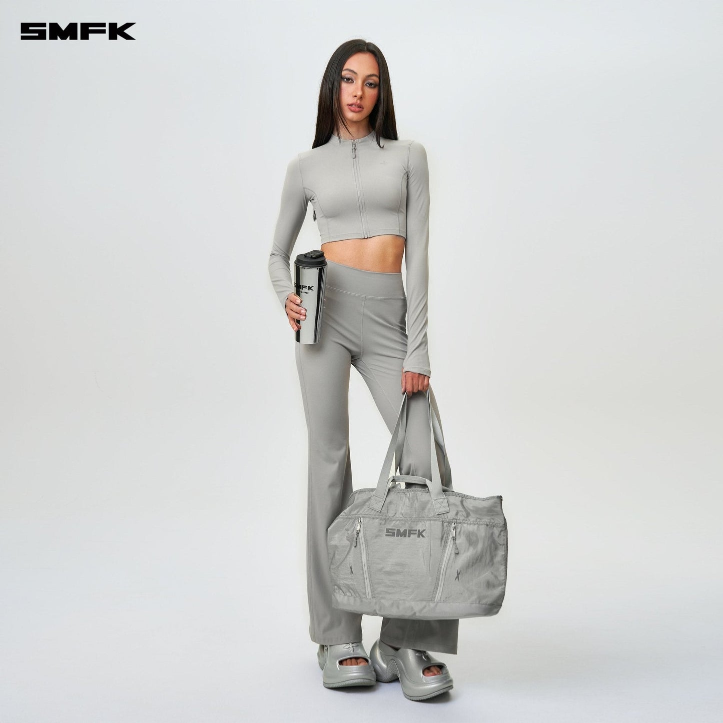 SMFK FUTURE Storm Gym Sports Bag Silver (Medium)