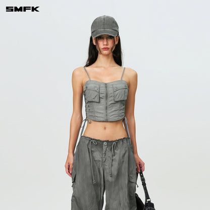 SMFK FUTURE Storm Hunting Loose Paratrooper Pants Dark Gray