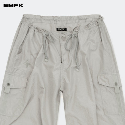 SMFK FUTURE Storm Hunting Loose Paratrooper Pants Silver