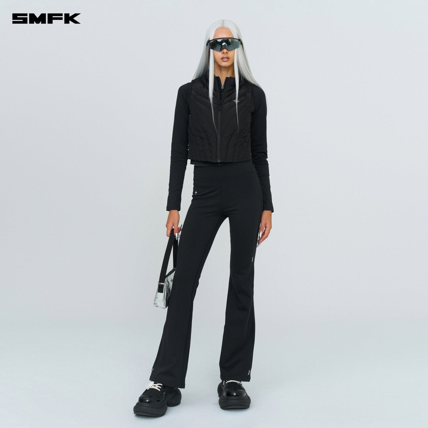 SMFK Future Storm Puff Vest Jacket Black