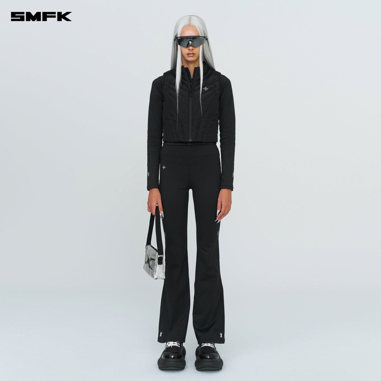 SMFK Future Storm Puff Vest Jacket Black