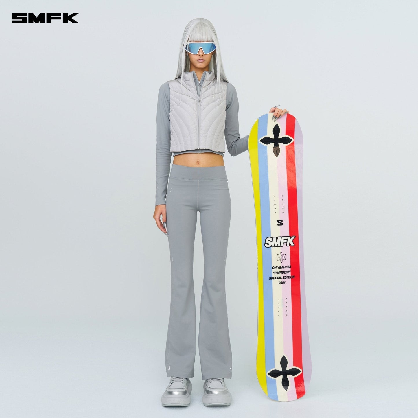 SMFK Future Storm Puff Vest Jacket Gray