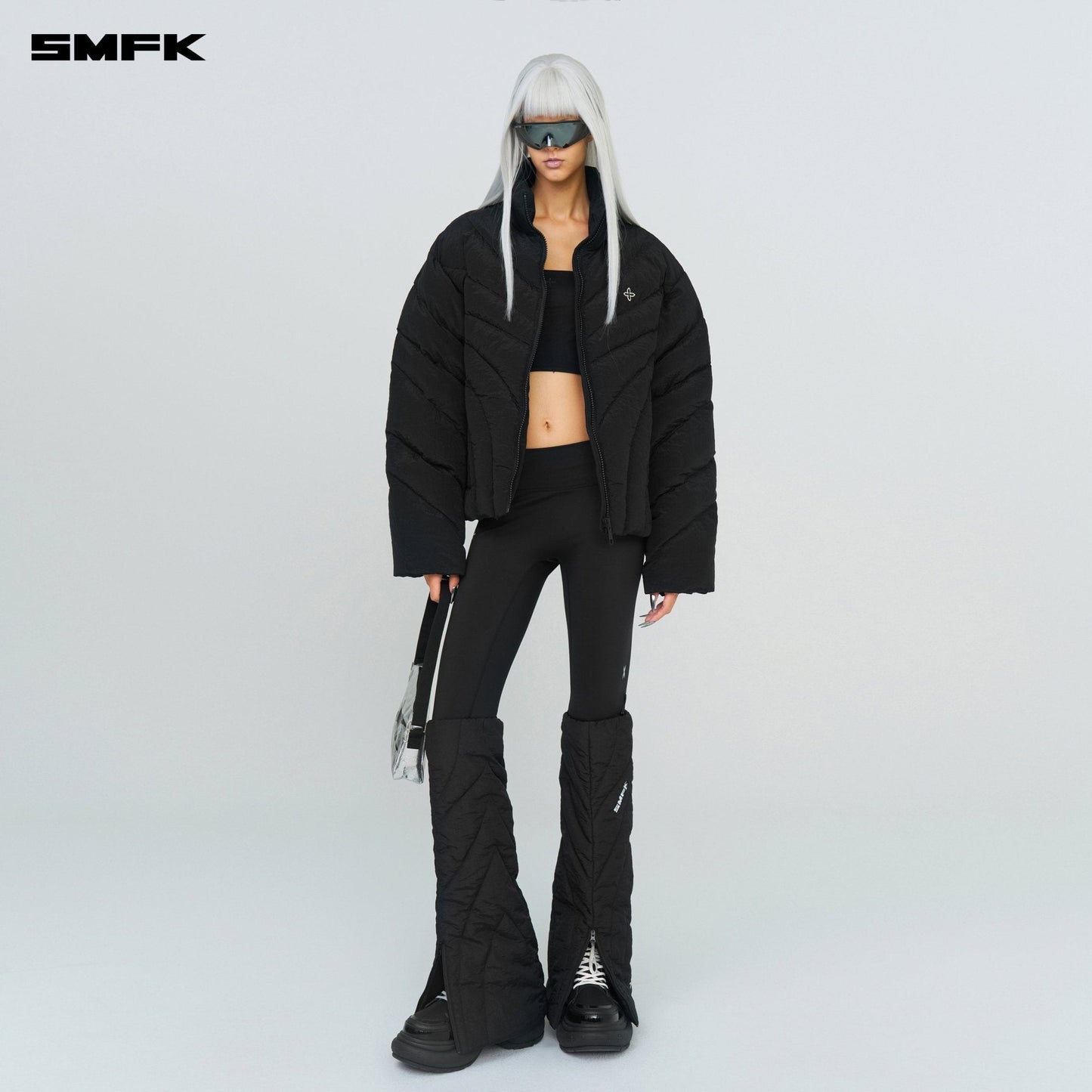 SMFK FUTURE Storm Wide Down Puff Jacket In Black