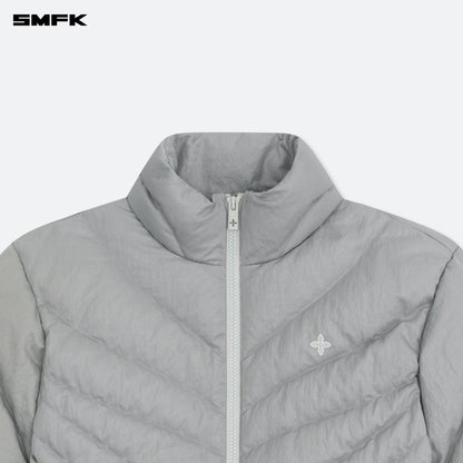 SMFK FUTURE Storm Wide Down Puff Jacket In Silver