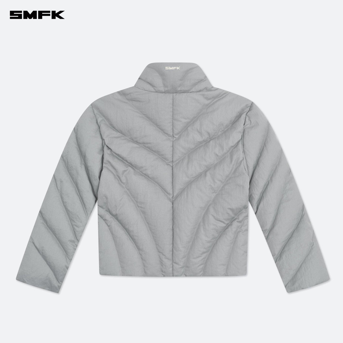 SMFK FUTURE Storm Wide Down Puff Jacket In Silver