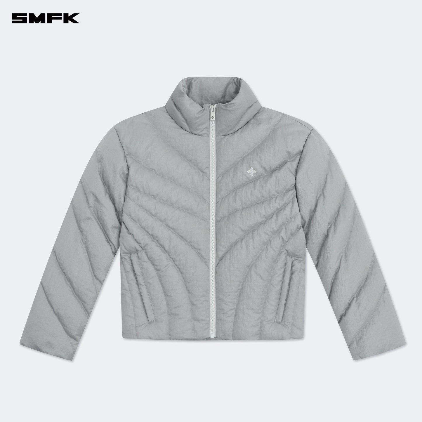 SMFK FUTURE Storm Wide Down Puff Jacket In Silver