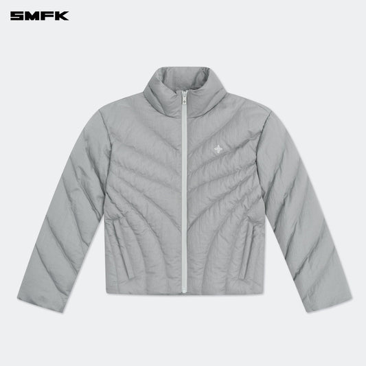 SMFK FUTURE Storm Wide Down Puff Jacket In Silver