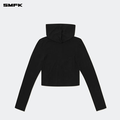 SMFK FUTURE Ultra High-Tech Seamless Knit Sweatshirt Black