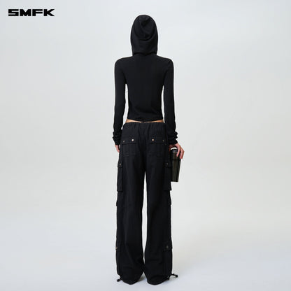 SMFK FUTURE Ultra High-Tech Seamless Knit Sweatshirt Black