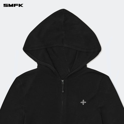 SMFK FUTURE Ultra High-Tech Seamless Knit Sweatshirt Black