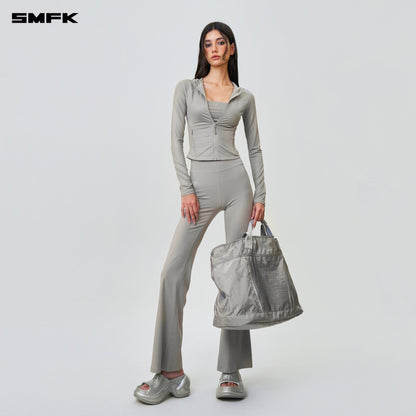 SMFK FUTURE Wave Body Shaping Flared Pants Gray