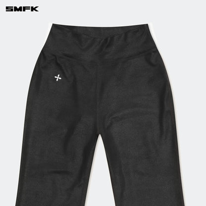 SMFK FUTURE Wave Body Shaping Flared Pants Lightning Black