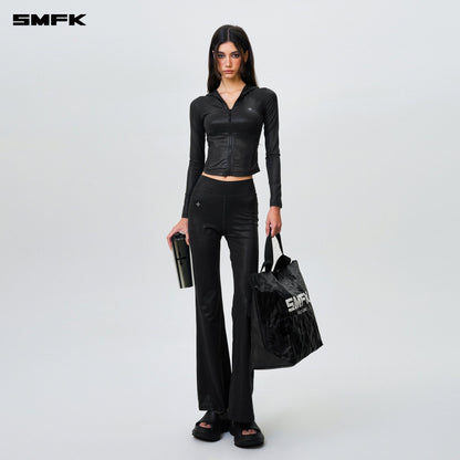 SMFK FUTURE Wave Body Shaping Flared Pants Lightning Black