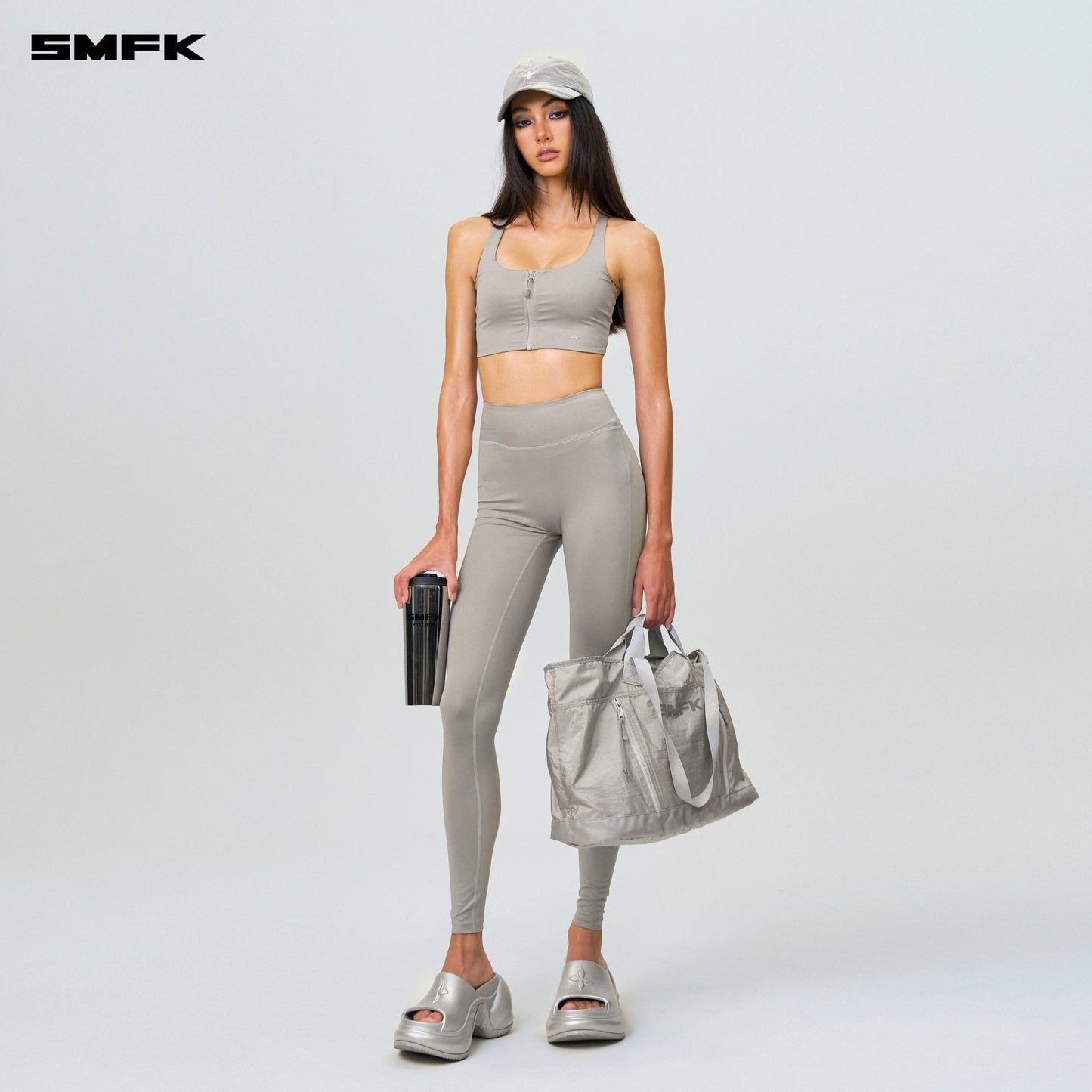 SMFK FUTURE Wave Body Shaping Long Pants Starry Silver