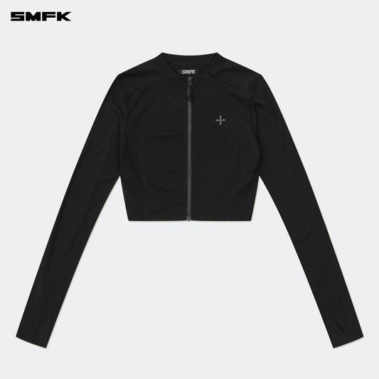 SMFK FUTURE Wave Body Shaping Short Jacket Black