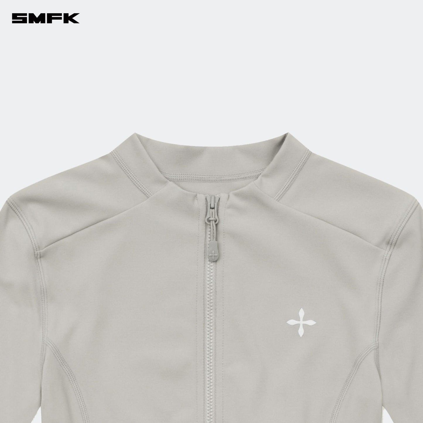 SMFK FUTURE Wave Body Shaping Short Jacket Gray