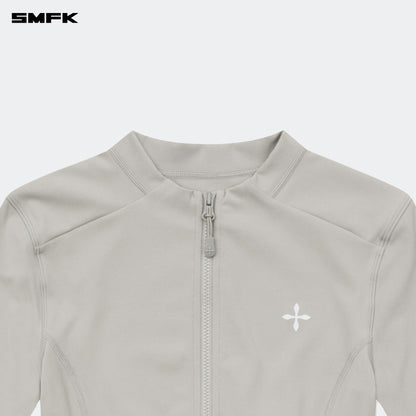 SMFK FUTURE Wave Body Shaping Short Jacket Gray