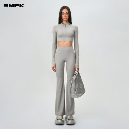 SMFK FUTURE Wave Body Shaping Short Jacket Gray