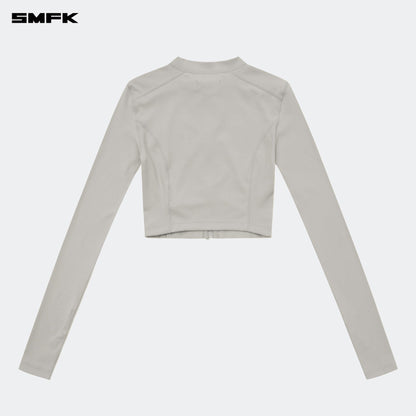 SMFK FUTURE Wave Body Shaping Short Jacket Gray