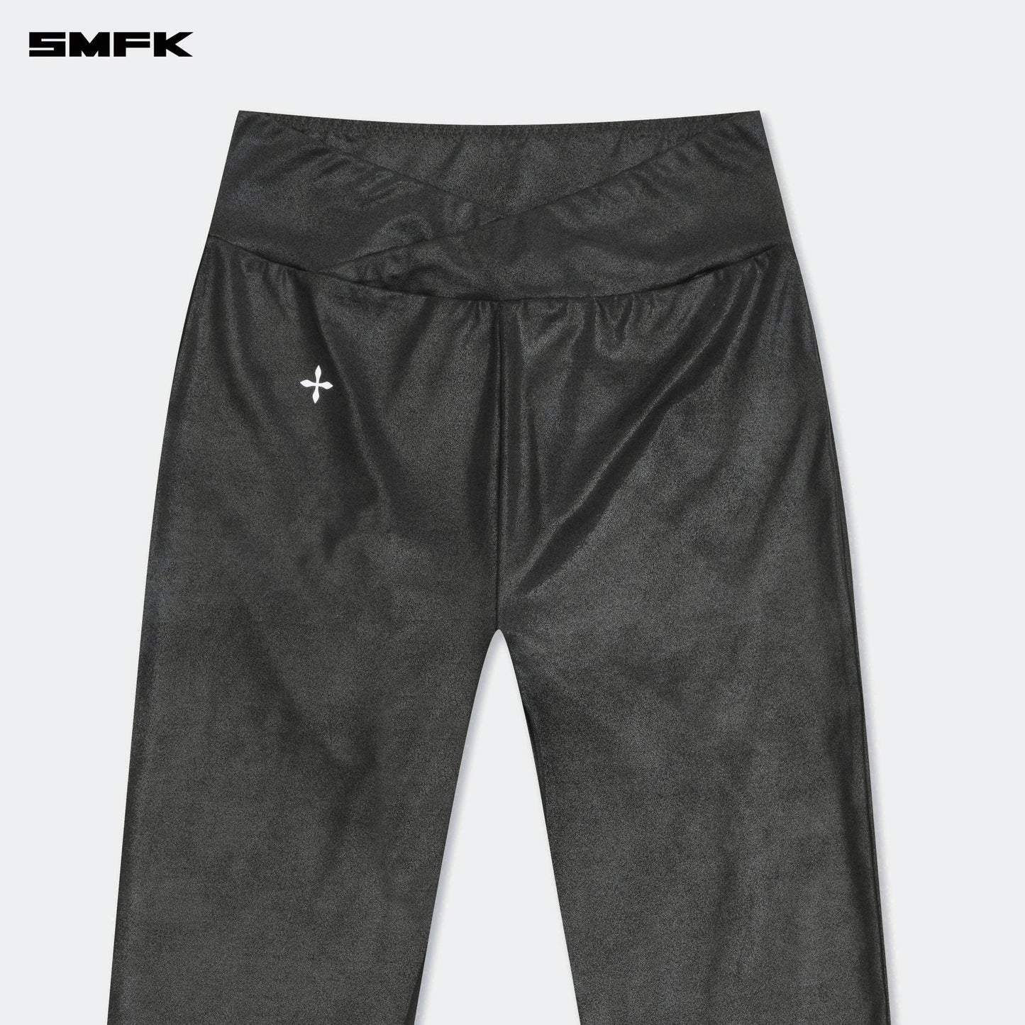 SMFK FUTURE Wave High-Waisted Body Shaping Long Pants Black