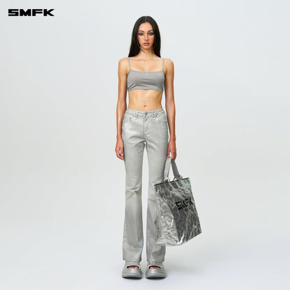 SMFK FUTURE Wave Mindful Body Shaping Strap Top Silver