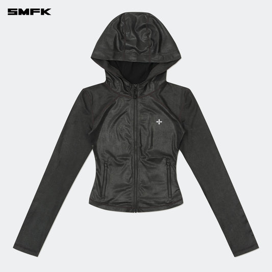 SMFK FUTURE Wave Mindful Elastic Training Hoodie Black