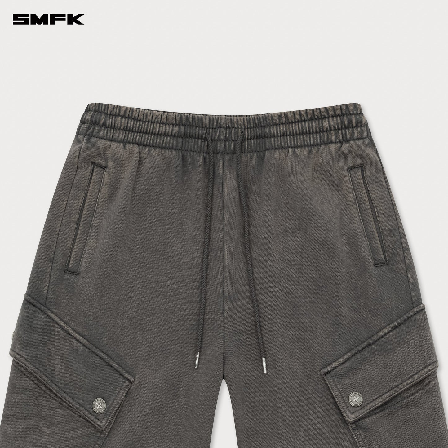 SMFK FUTURE Wide-Leg Track Pants in Gray