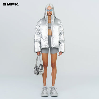 SMFK FUTURE X-Storm Air Bubble Puffer Jacket In Silver